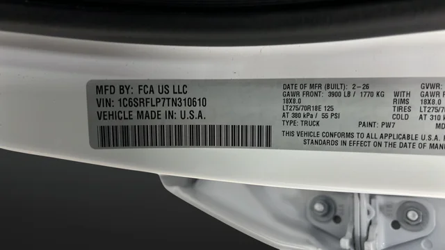 New 2026 Bright White Clear-Coat Exterior Paint RAM Rebel image 28