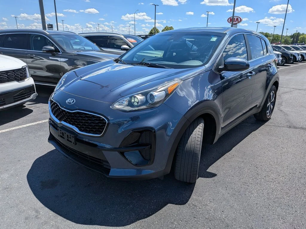Used 2021 Blue Kia LX image 3