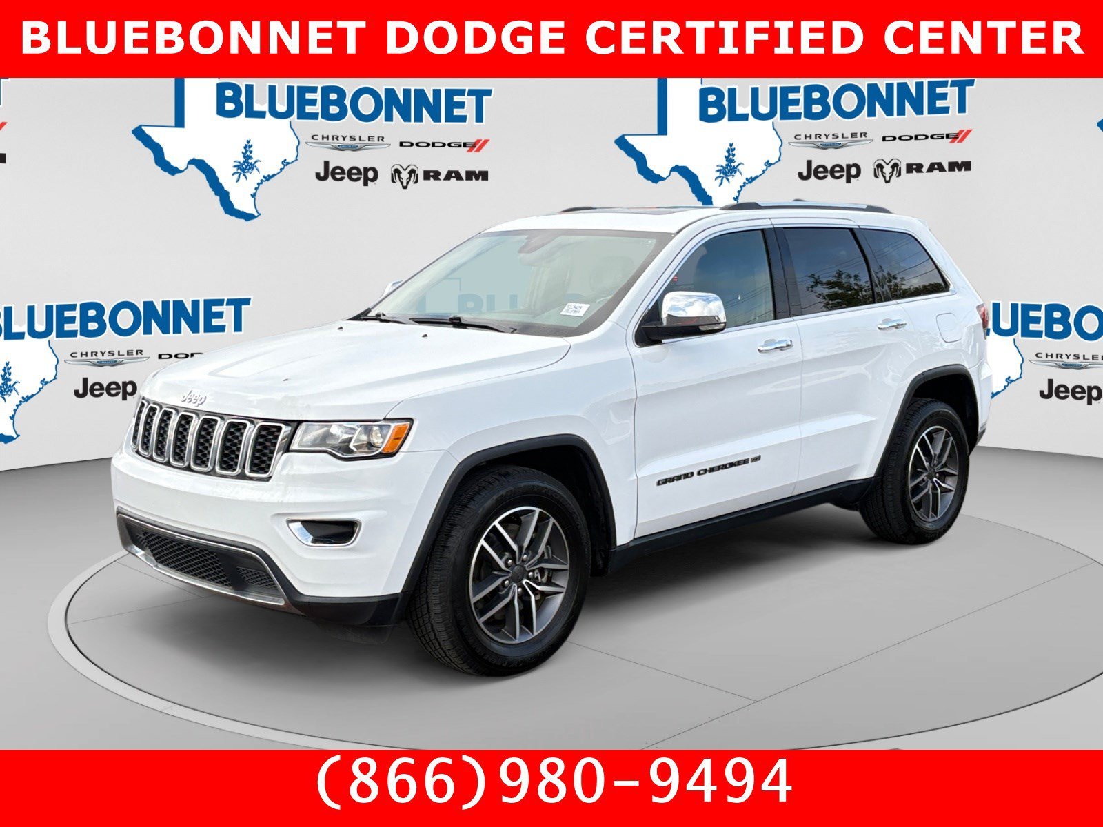 Certified Used 2022 Bright White Clearcoat Jeep Limited image 1