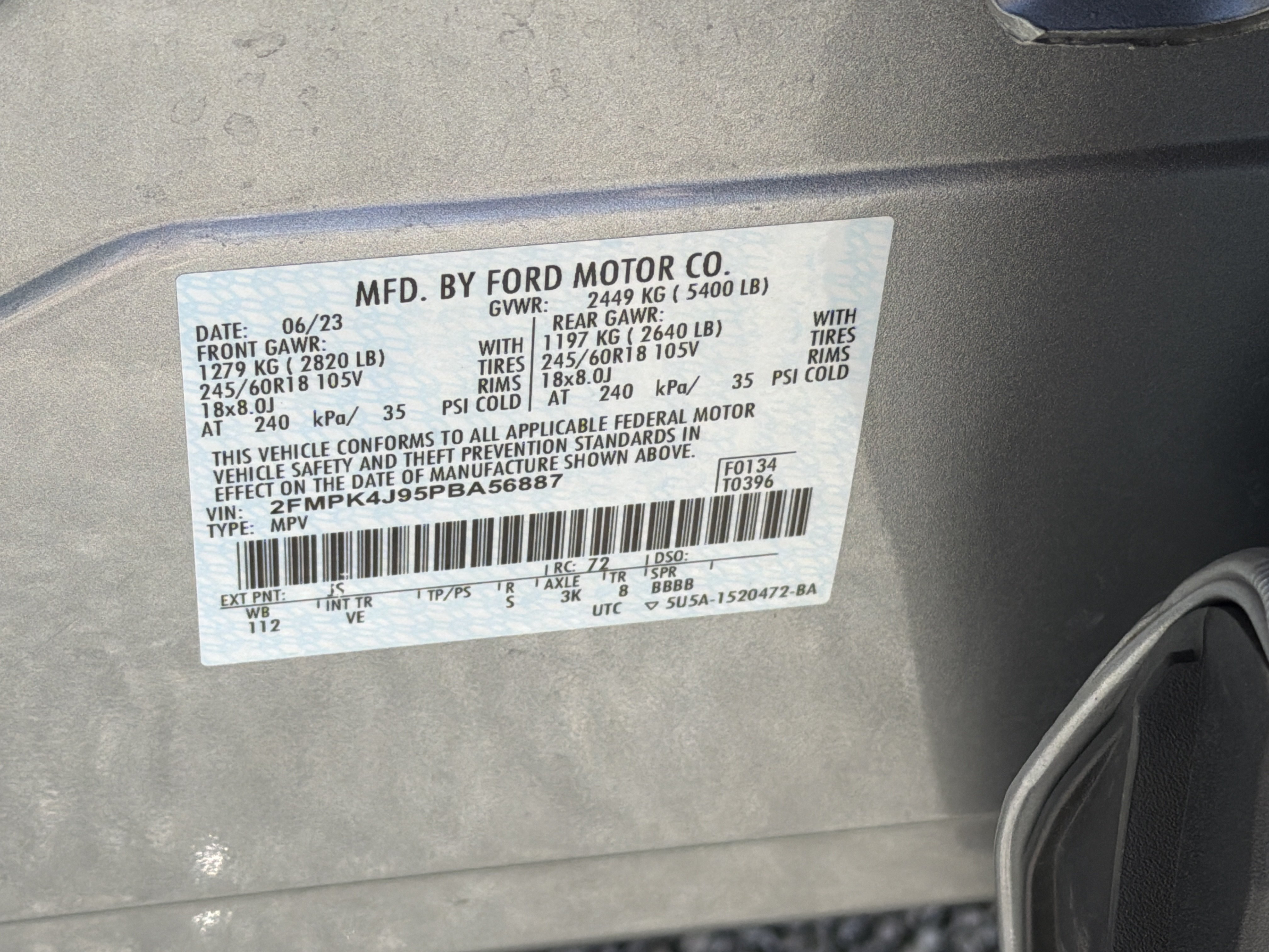 Used 2023 Silver Metallic Ford SEL image 35