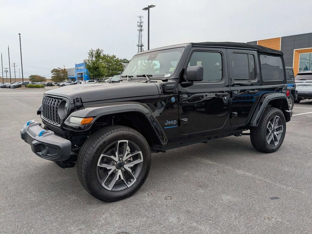 New 2024 Black Clear-Coat Exterior Paint Jeep Sport S 4xe image 7