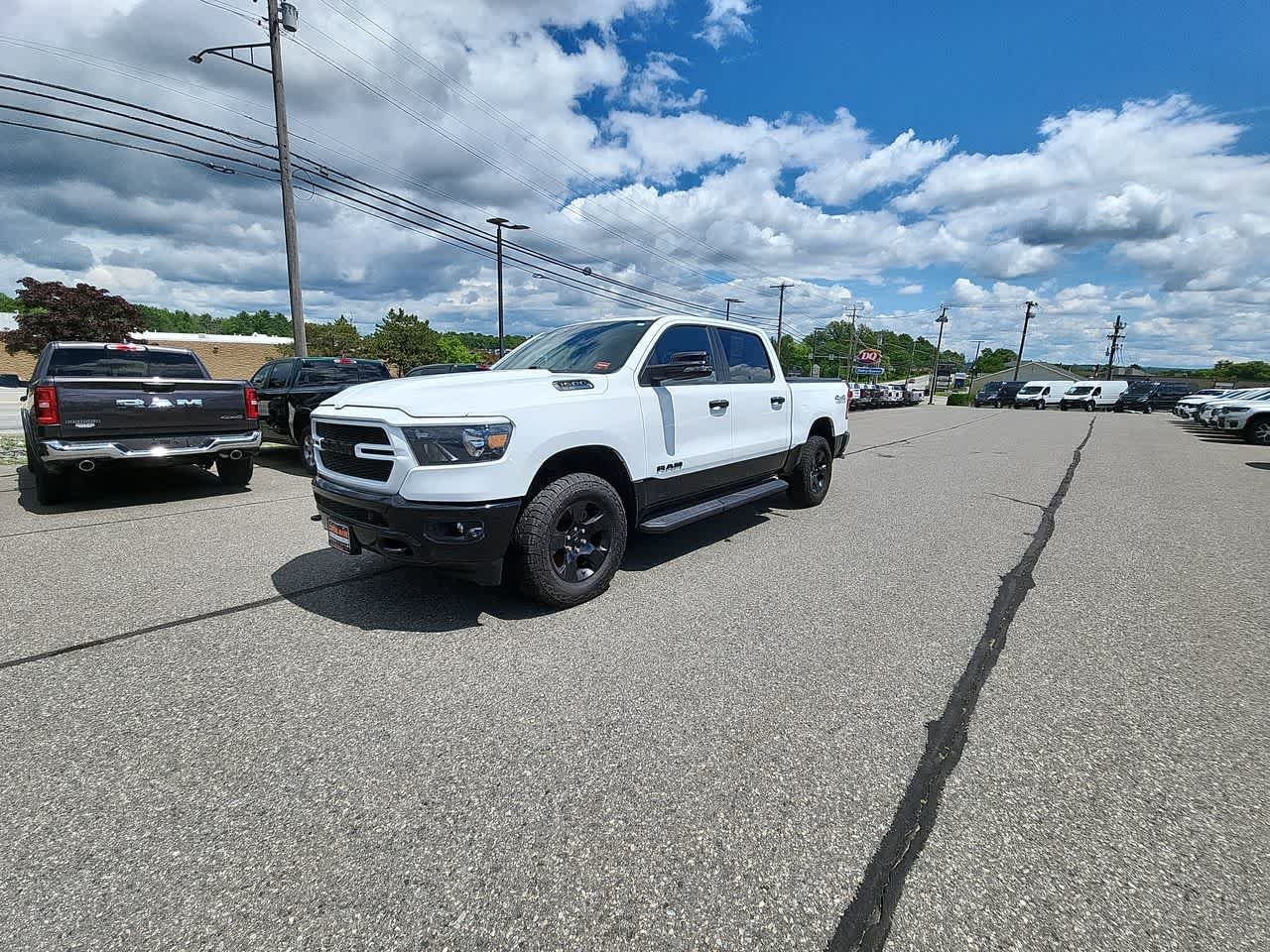 Used 2023 Bright White Clearcoat Ram Big Horn image 4
