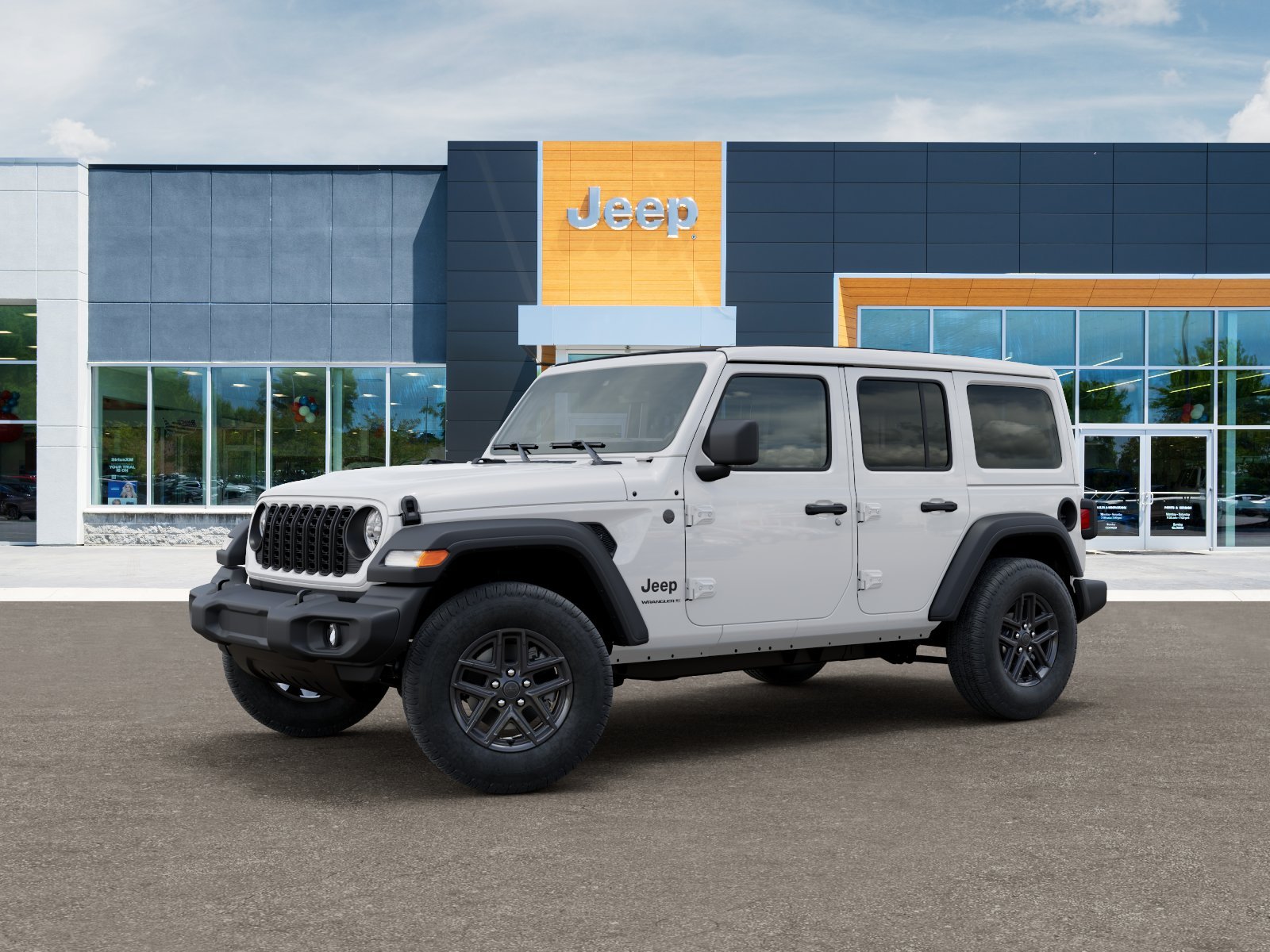 New 2026 Bright White Clear-Coat Exterior Paint Jeep Sport S image 28