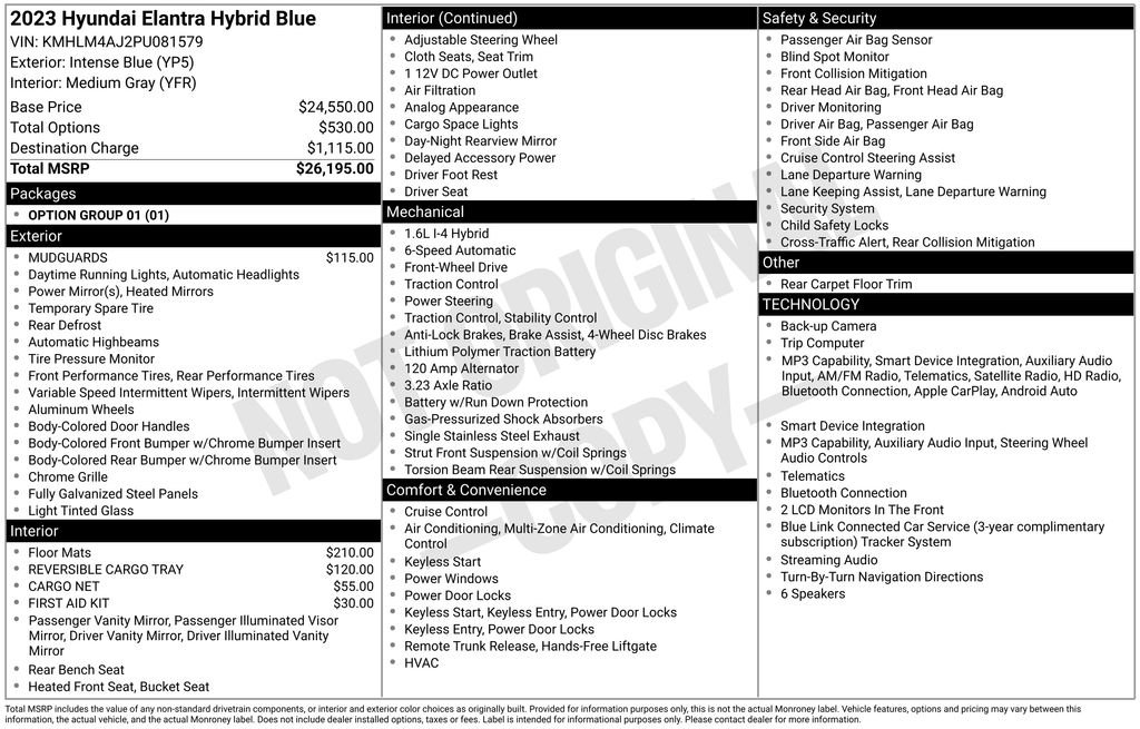 Certified Used 2023 Blue Hyundai Blue image 23