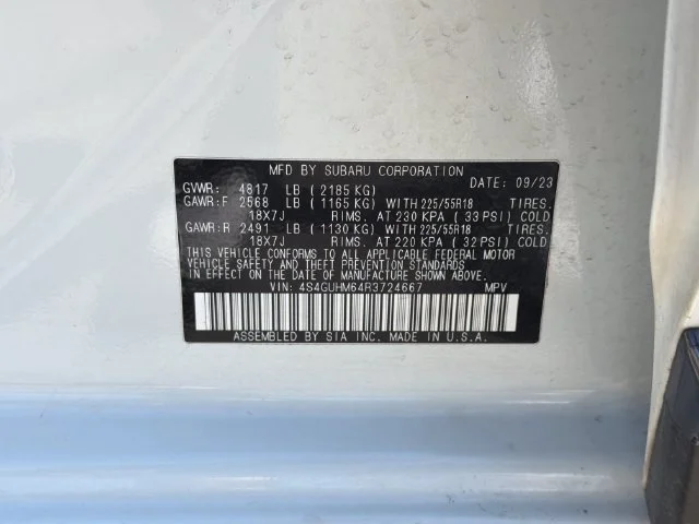 Used 2024 White Subaru Limited image 30