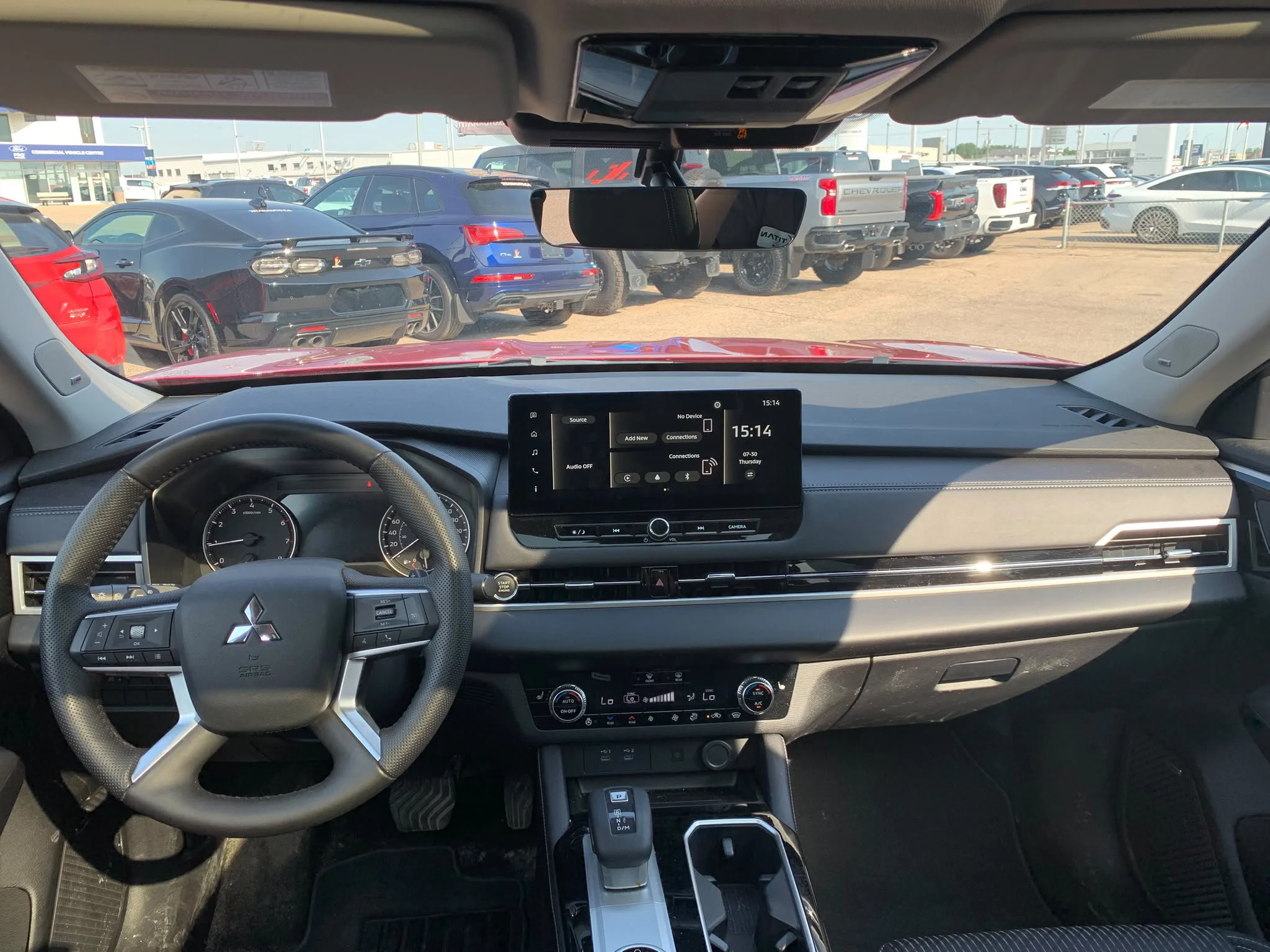 Certified Used 2025 Red Diamond Mitsubishi SE S-AWC*7 Pass | Htd Seats | Pano Roof | Htd Wheel | Yamaha Audio | Blind Spot Detection | CarPlay image 6