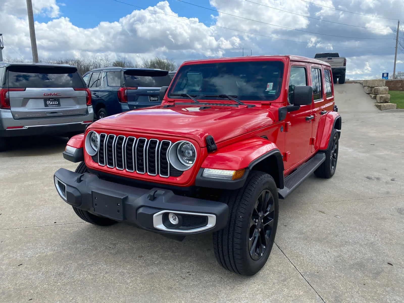 Used 2025 Jeep Wrangler 4xe Sahara 4XE with VIN 1C4RJXP61SW580267 for sale in Kansas City