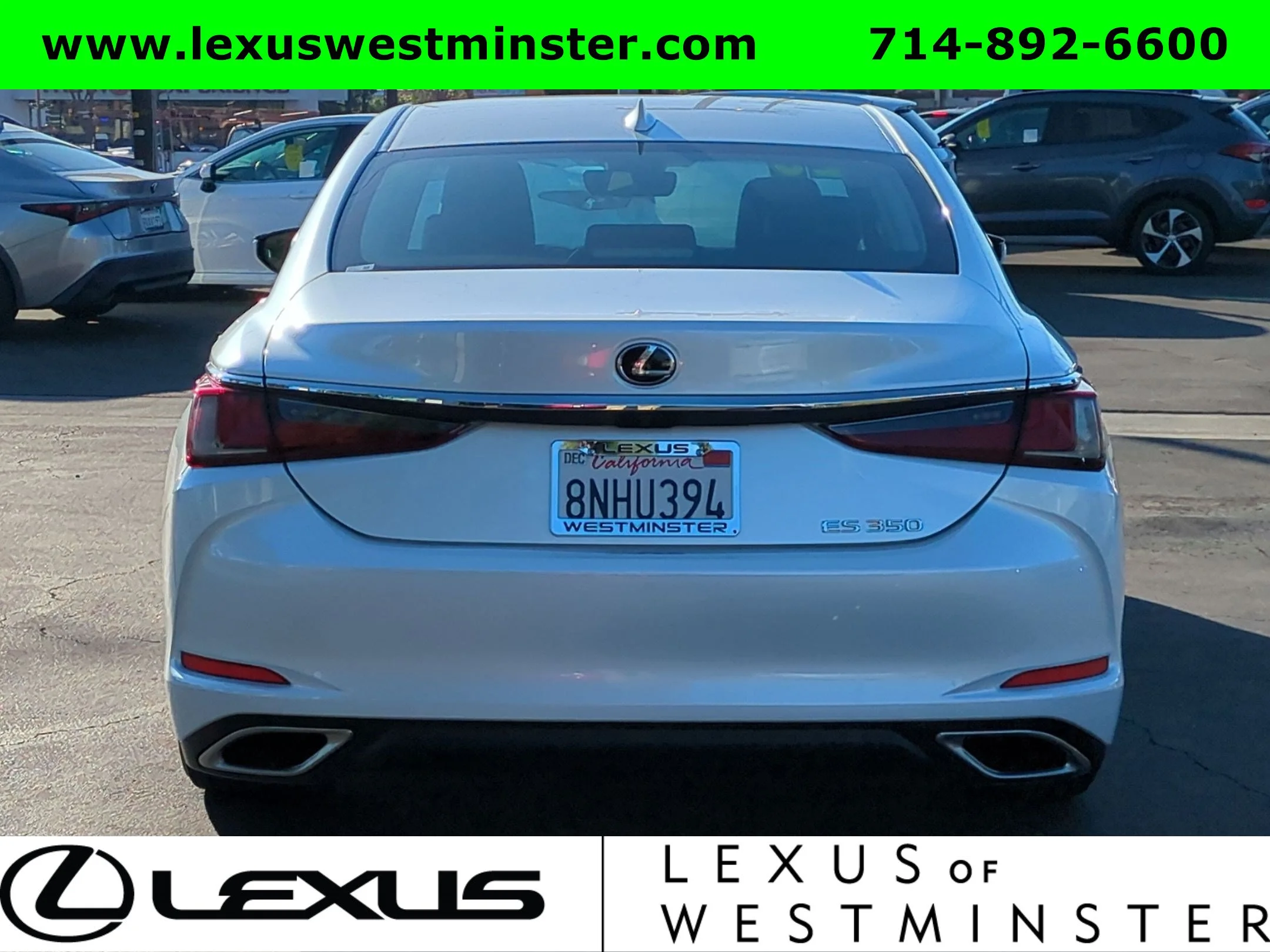 Used 2020 White Lexus ES 350 image 9