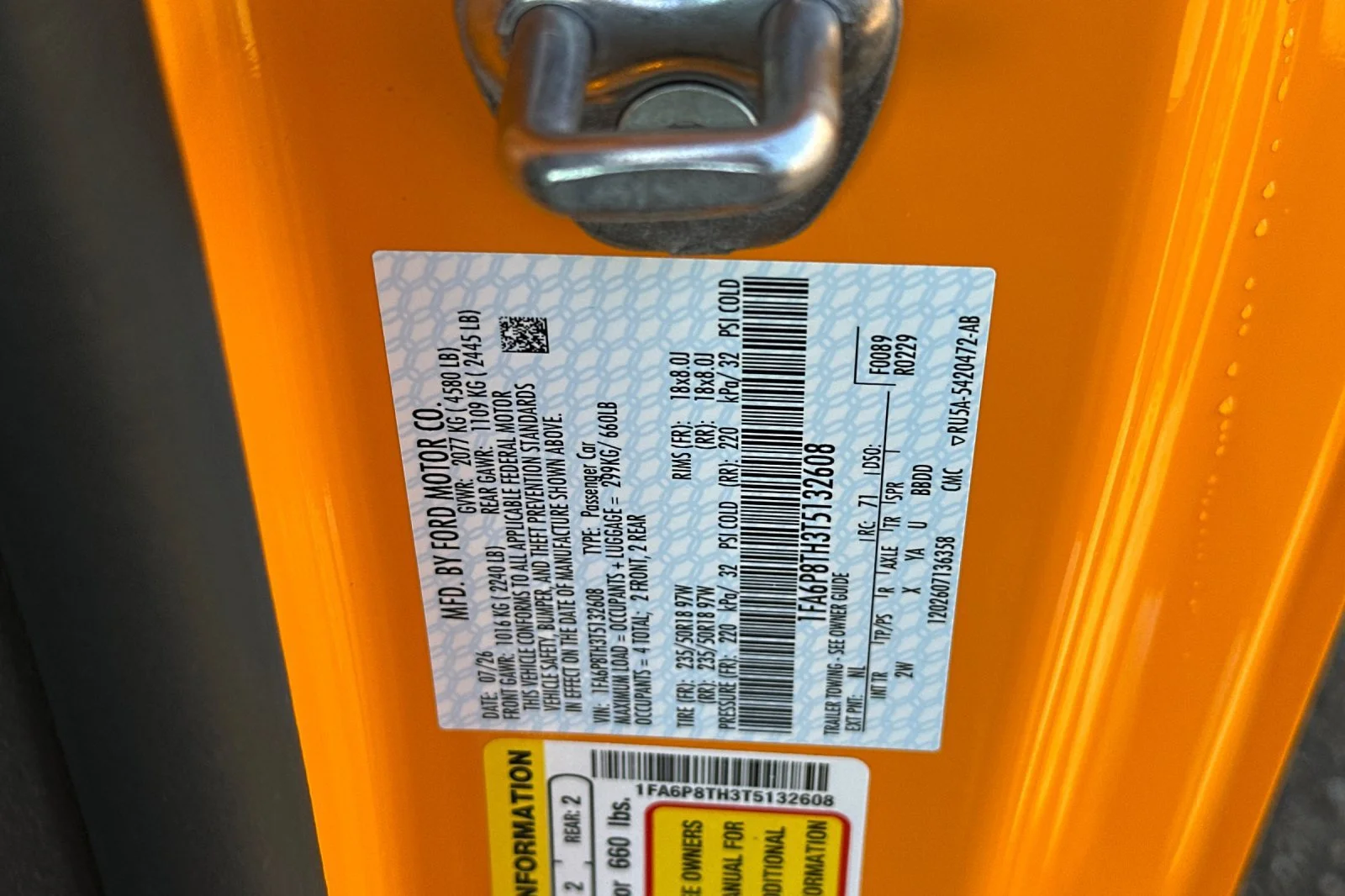 New 2026 Orange Fury Metallic Tri-coat Ford EcoBoost® Fastback image 22