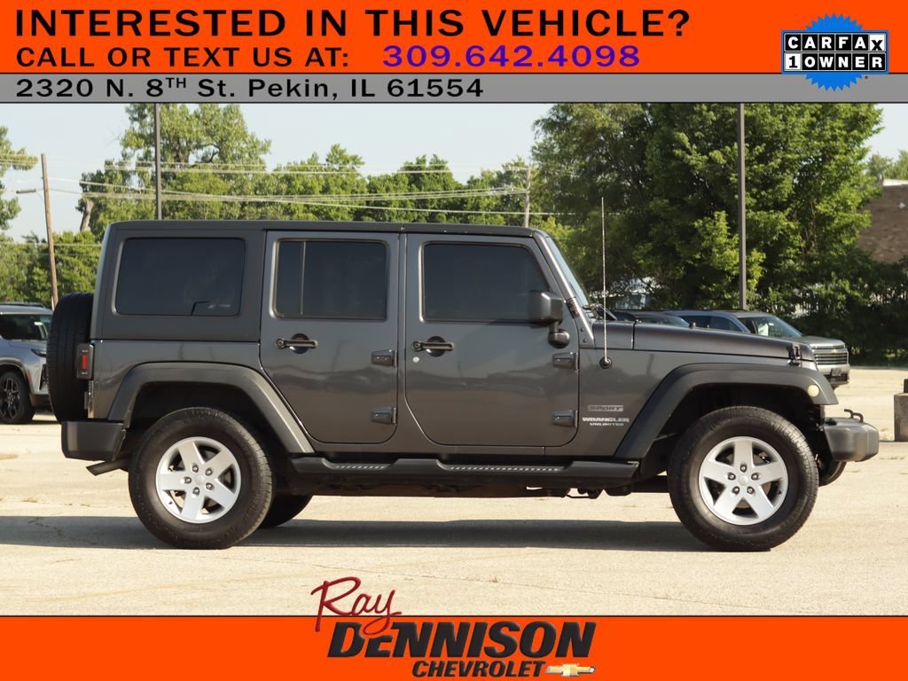 Used 2017 Gray Jeep Sport 4x4 image 8