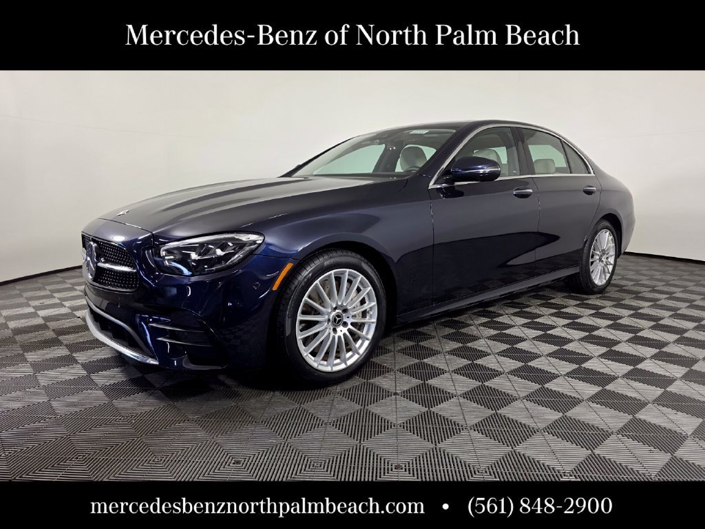 Certified Used 2023 Blue Mercedes-Benz E 450 image 1
