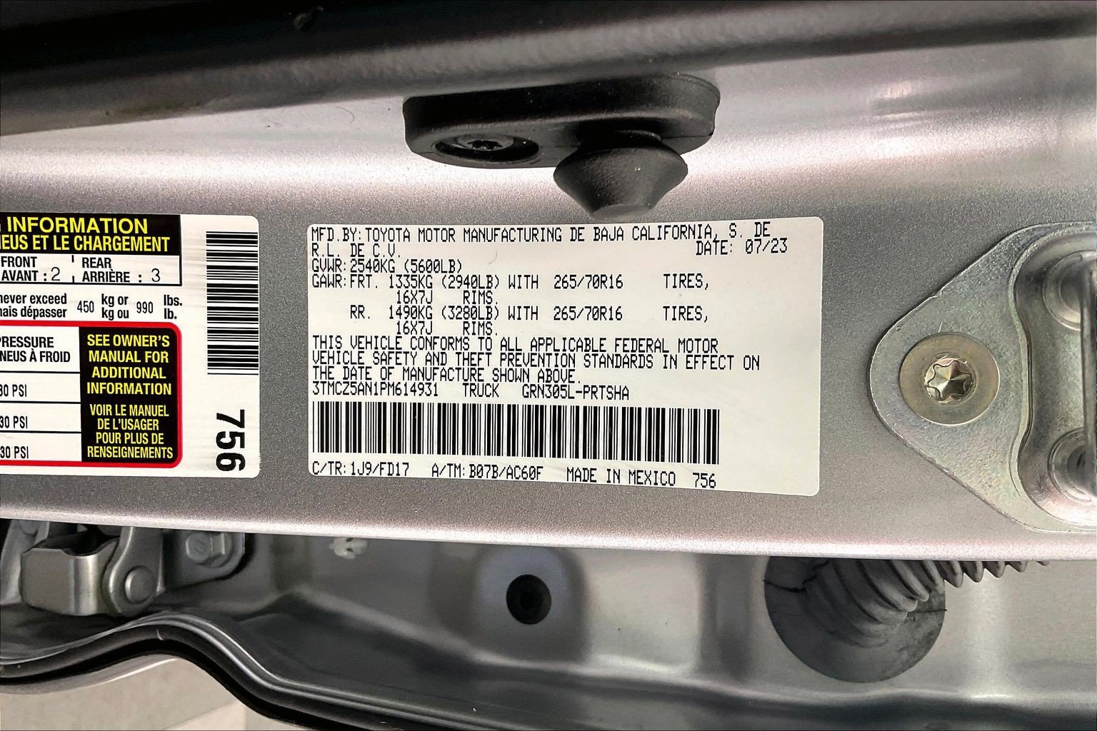 Used 2023 Celestial Silver Metallic Toyota TRD Off-Road image 35