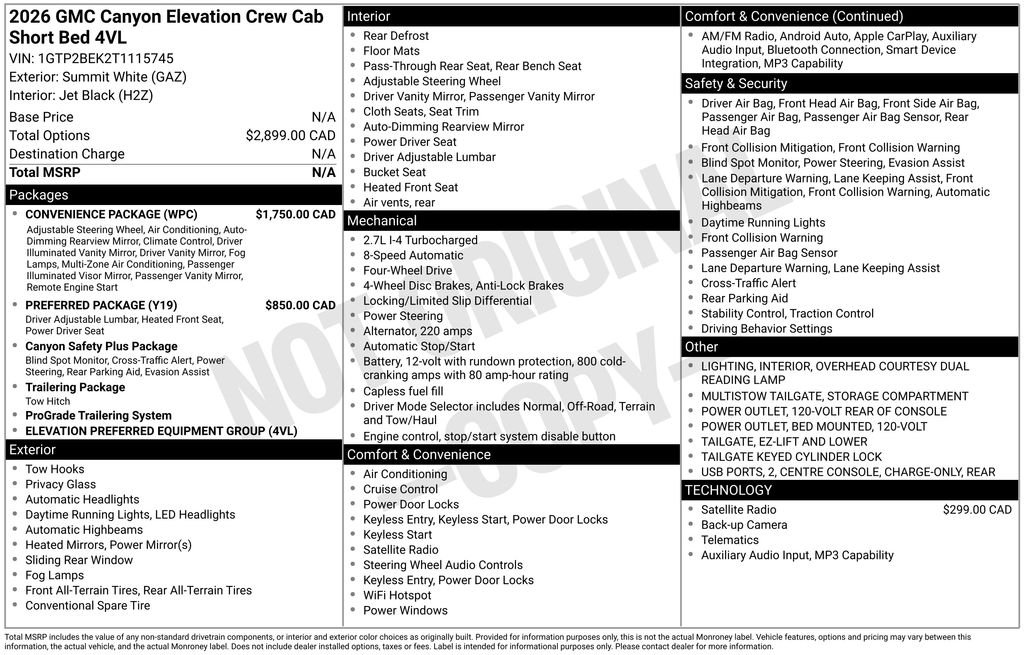 Certified Used 2026 White GMC Elevation image 25