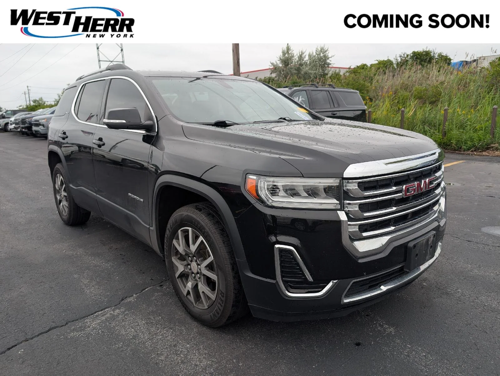 Used 2020 Ebony Twilight Metallic GMC SLE image 1