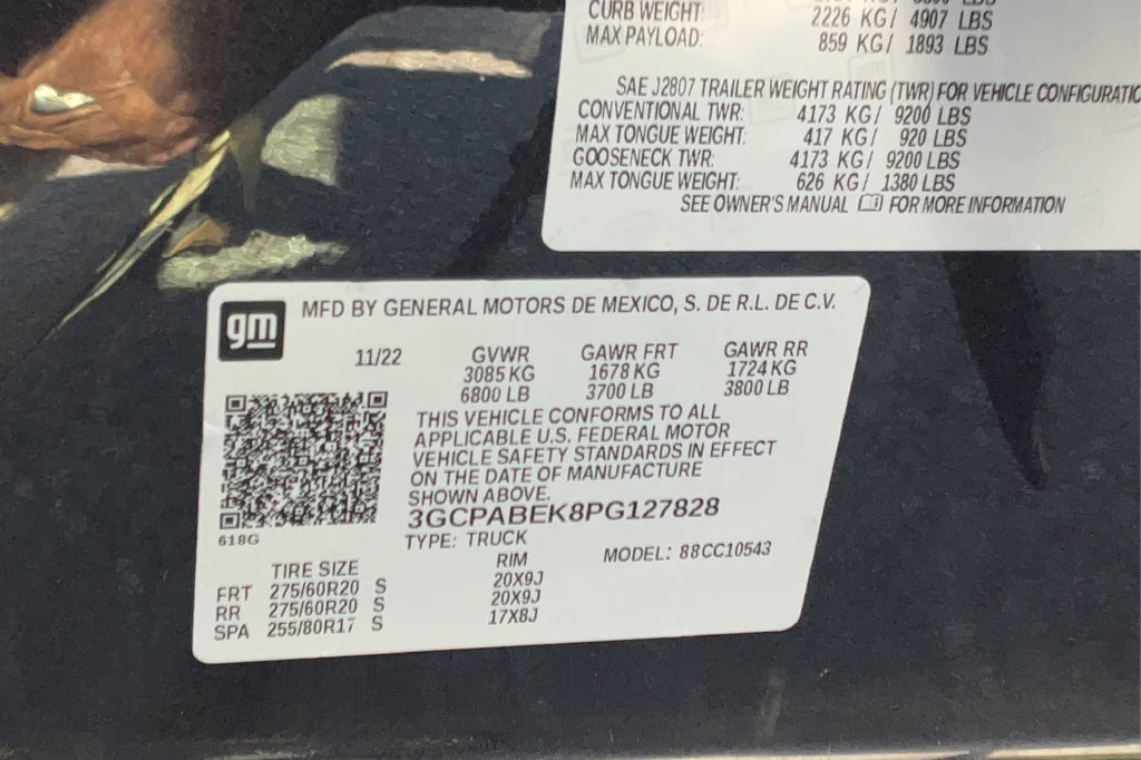 Certified Used 2023 DARK ASH METALLIC Chevrolet Custom image 24