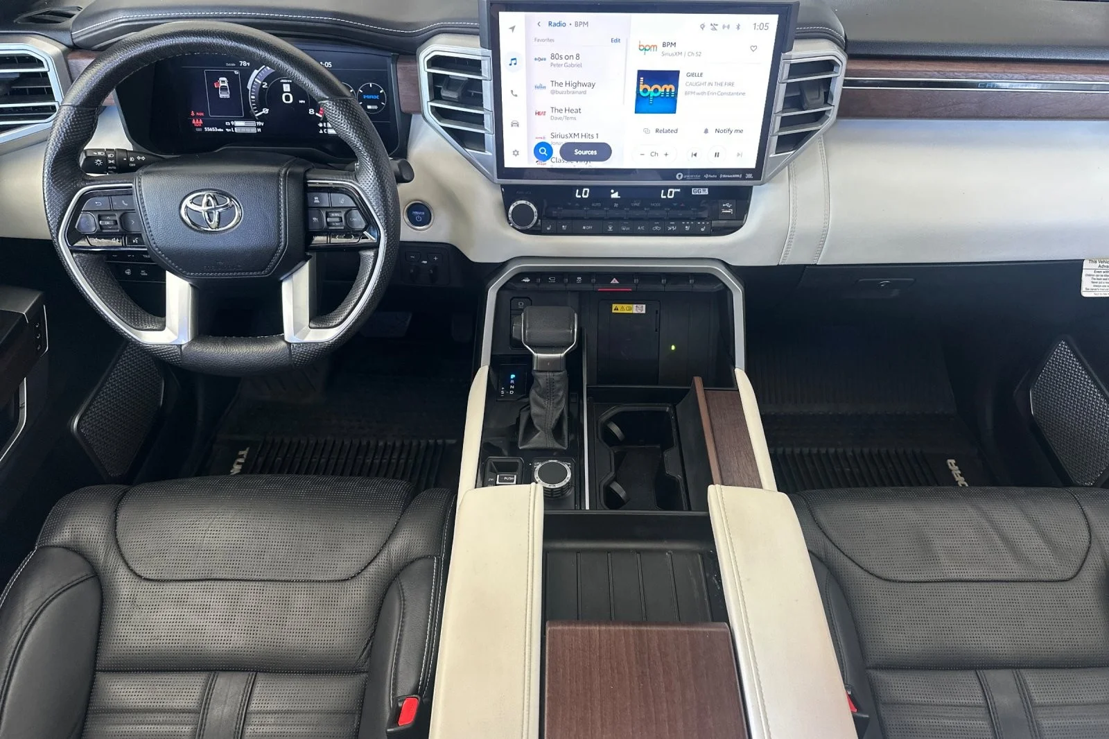 Used 2023 MIDNIGHT BLACK Toyota Capstone Hybrid image 12