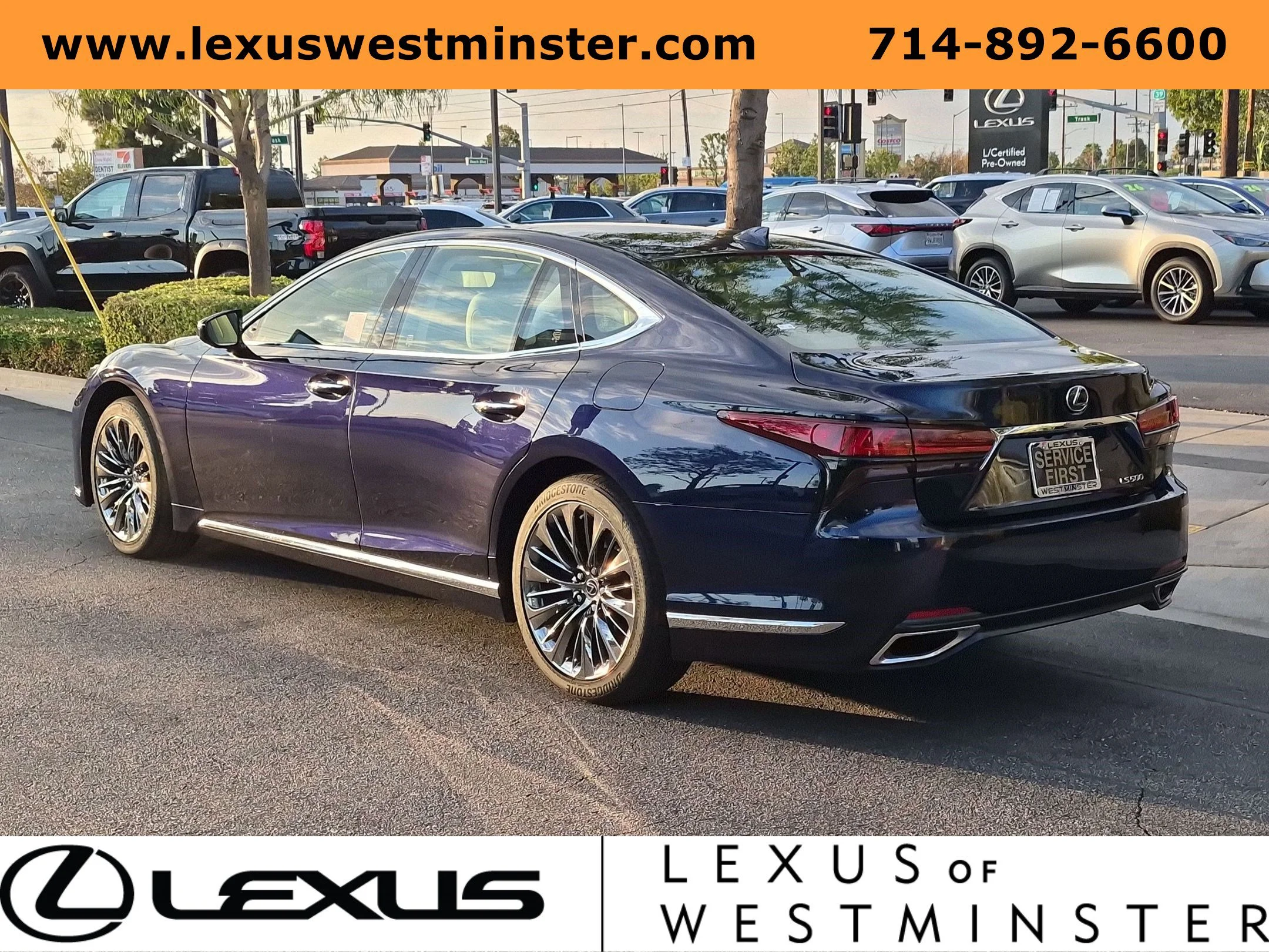 Certified Used 2021 Blue Lexus LS 500 image 11