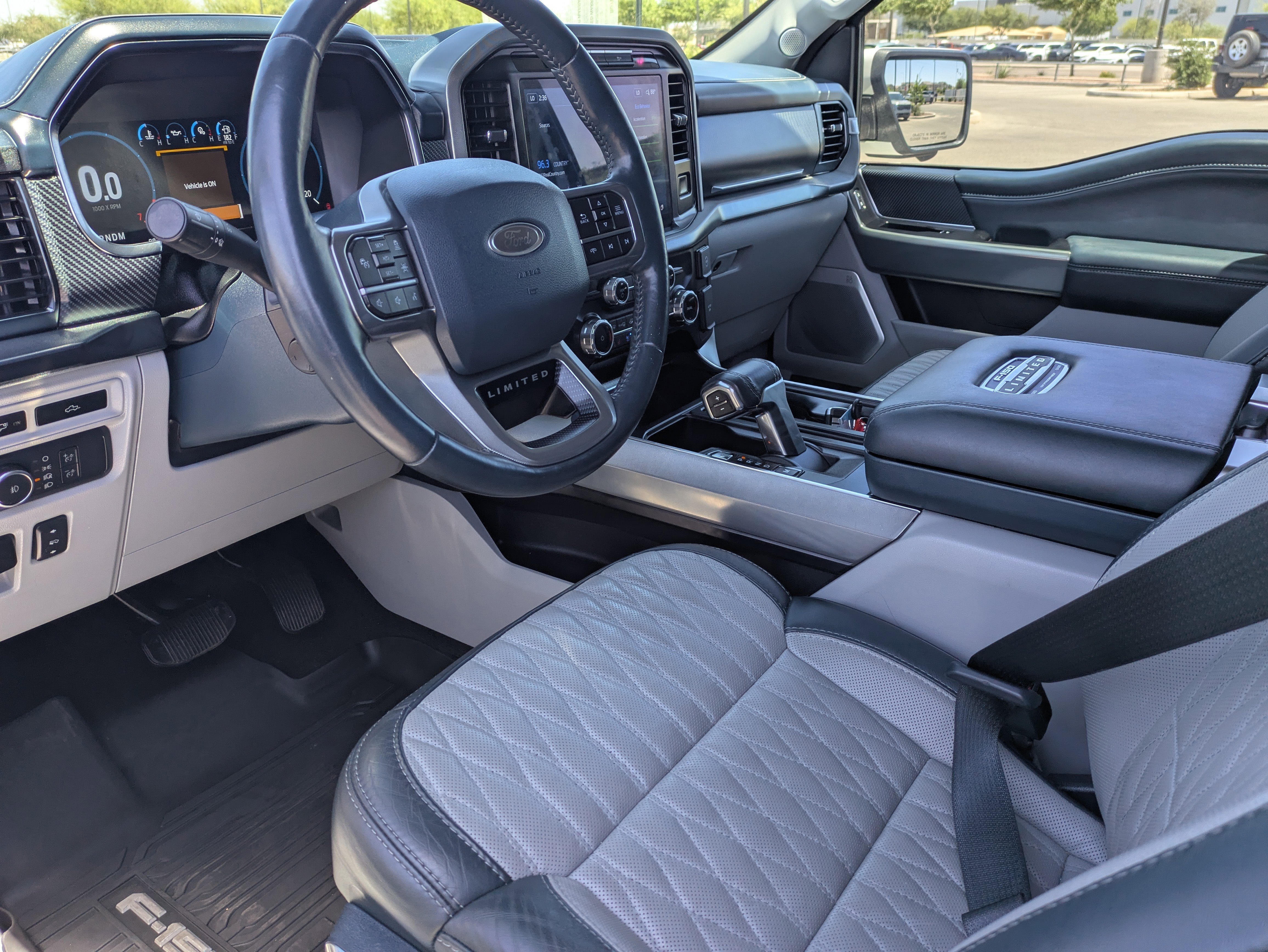 Used 2023 White Metallic Ford Limited image 23