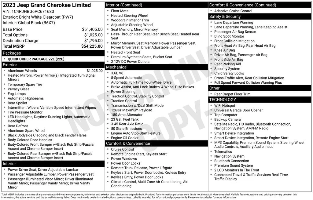 Used 2023 White Jeep Limited image 33