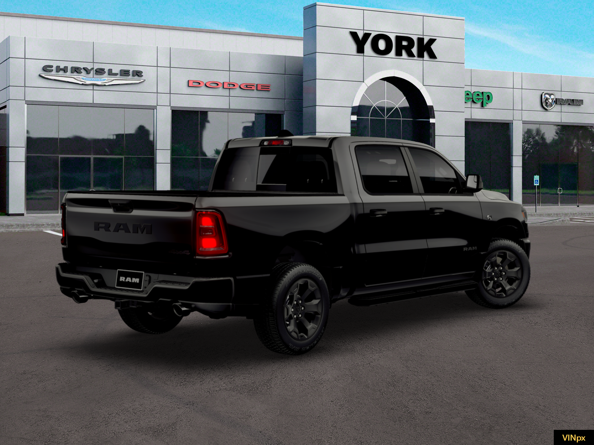 New 2026 Diamond Black Crystal Pearlcoat RAM Express image 7