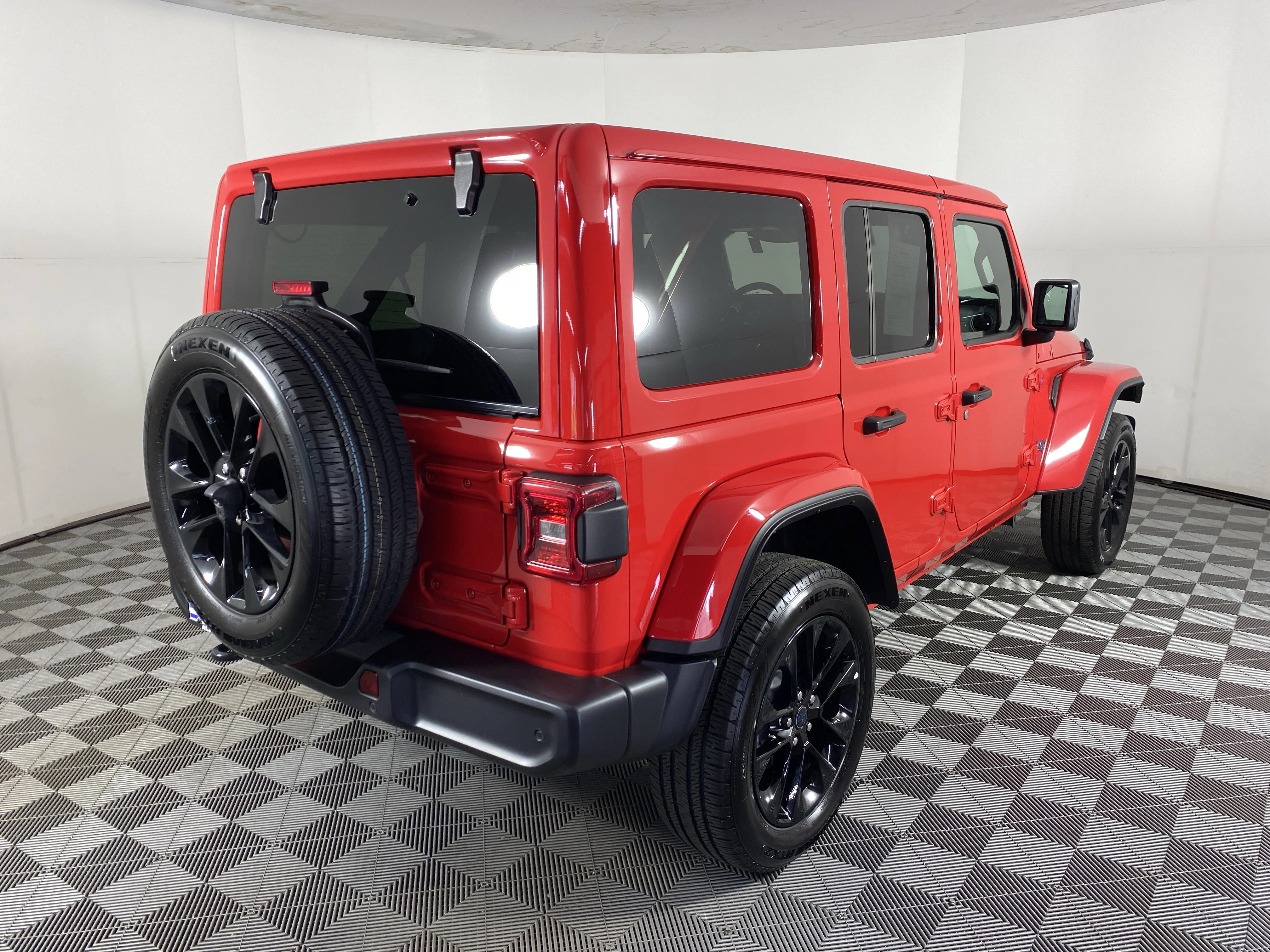 Used 2025 Firecracker Red Clearcoat Jeep Sahara image 7