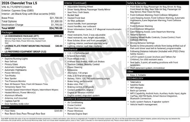 2026 Chevrolet Trax LS - Photo 28