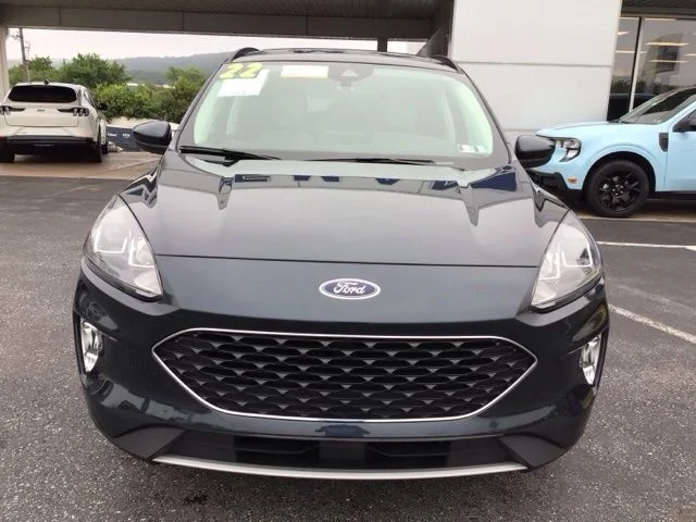 Certified Used 2022 Stone Blue Metallic Ford SEL image 3