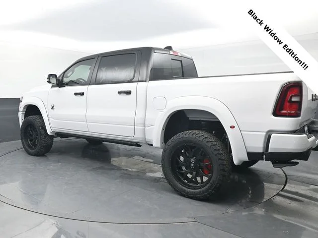 New 2026 Bright White Clear-Coat Exterior Paint RAM BLACK WIDOW EDITION image 3
