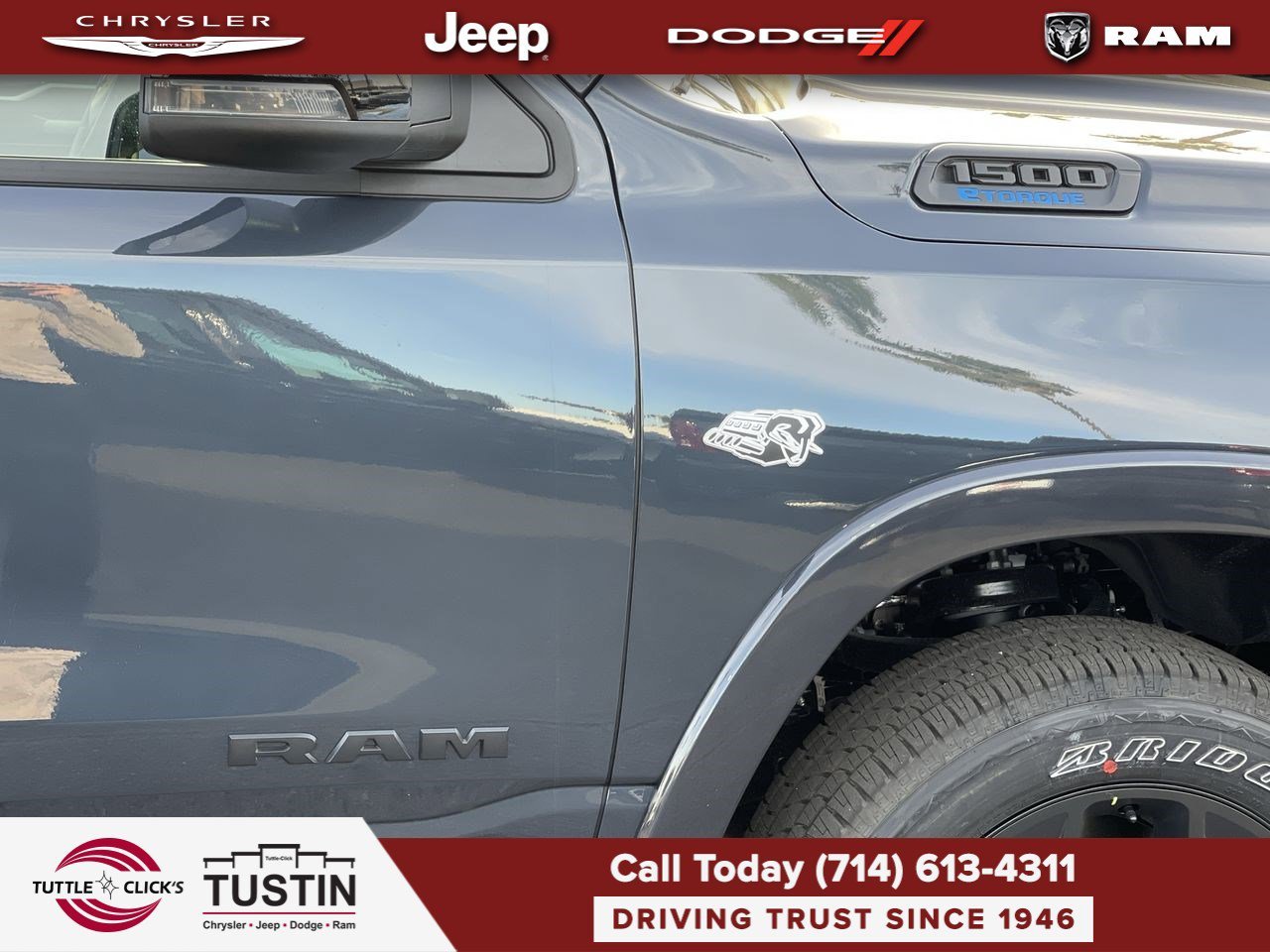 New 2026 Forged Blue Metallic Exterior Paint RAM Big Horn image 8