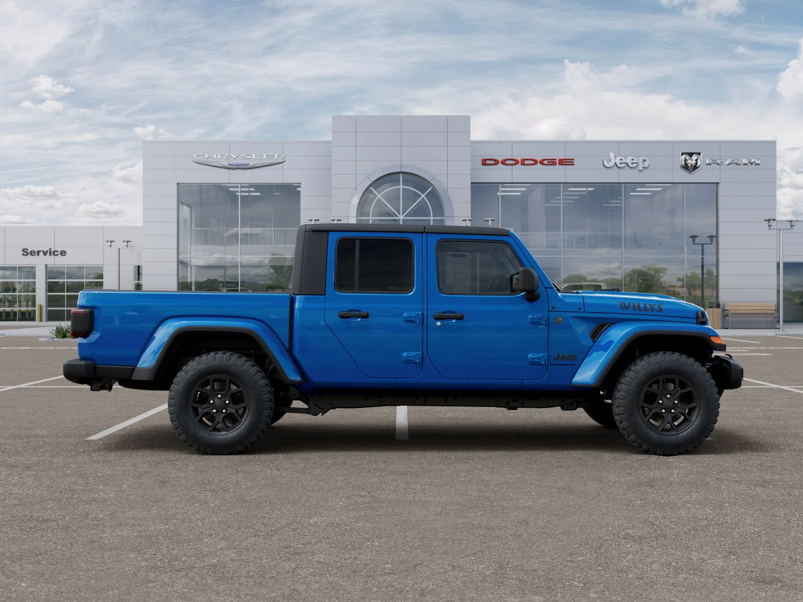 New 2026 Hydro Blue Pearl-Coat Exterior Paint Jeep Willys image 21