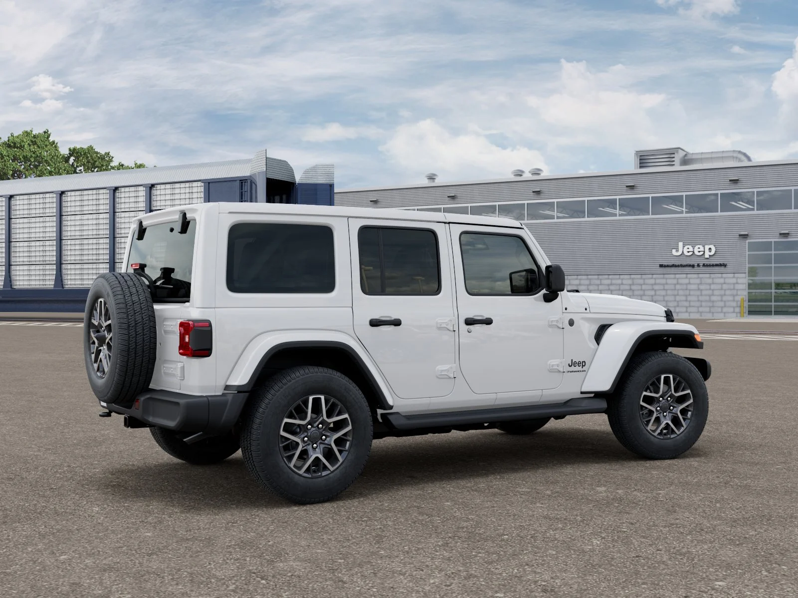 New 2027 Bright White Clear-Coat Paint Jeep Sahara image 2