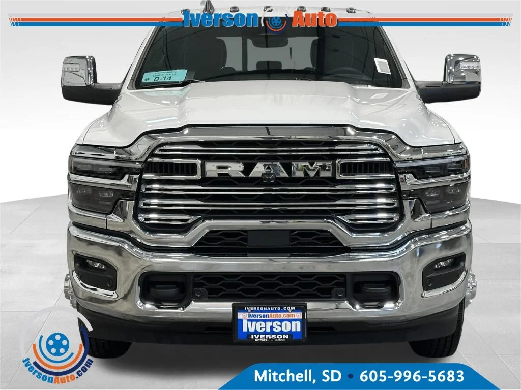 New 2026 Bright White Clear-Coat Exterior Paint RAM Laramie image 2