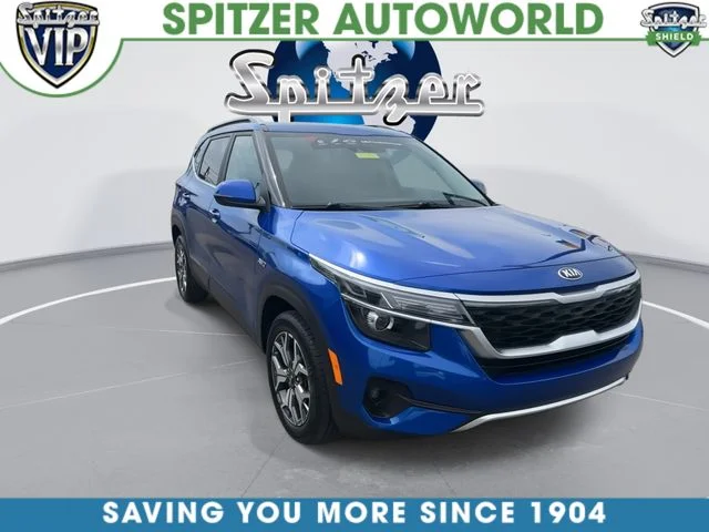 Certified Used 2021 Blue Kia EX image 2