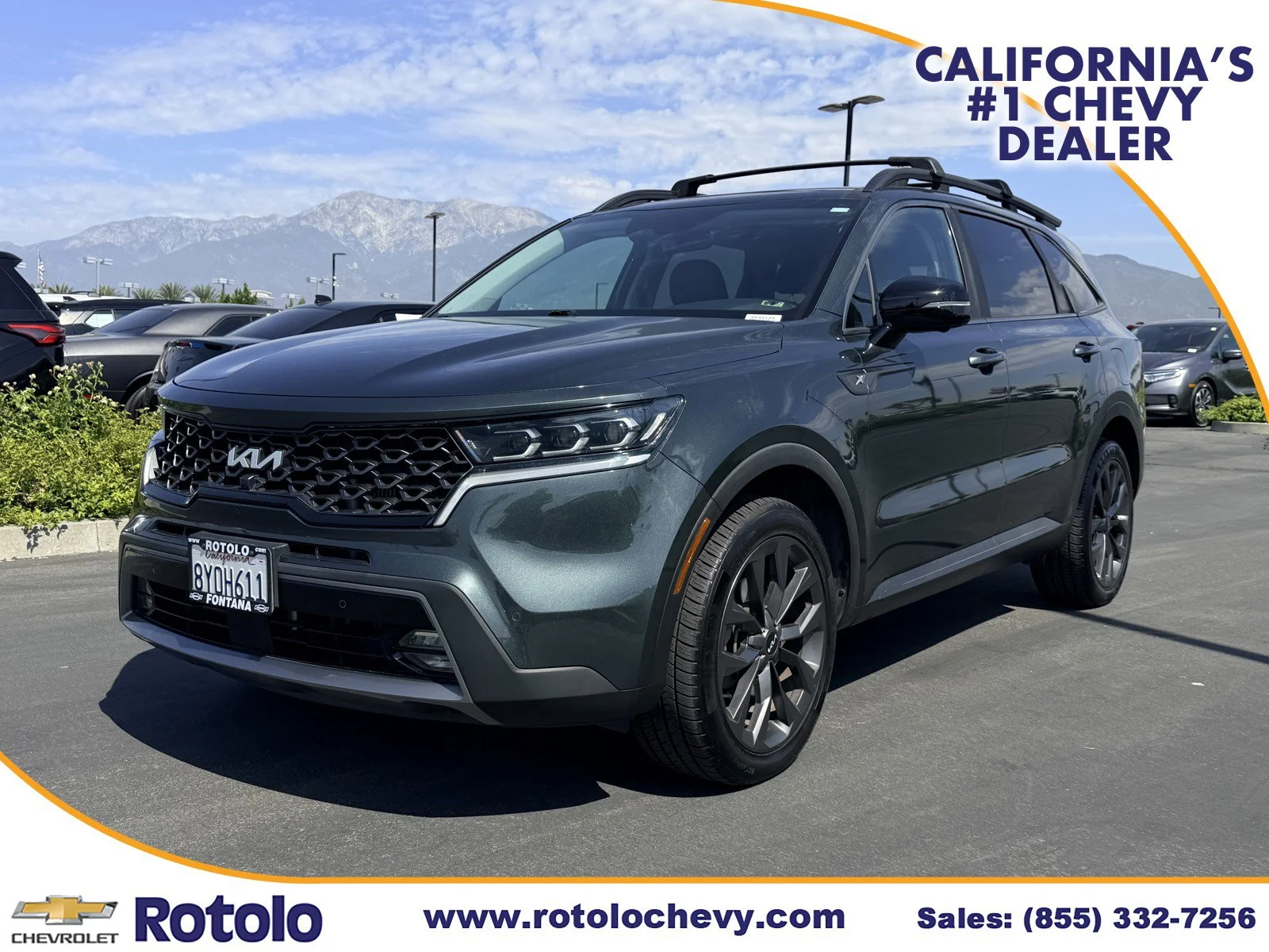 Used 2022 Aruba Green Kia X-Line SX Prestige image 3