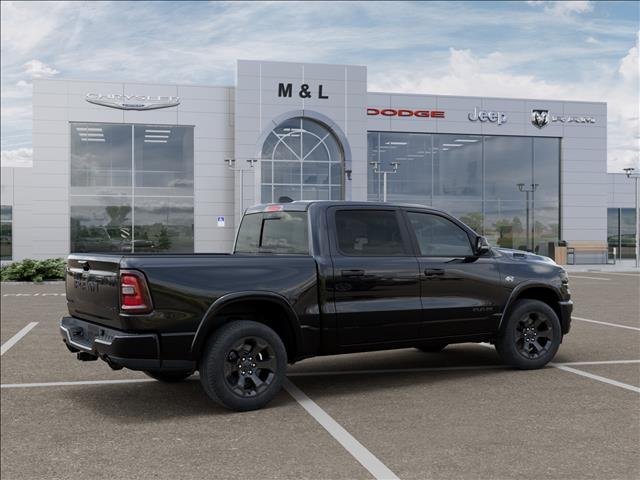 New 2026 Diamond Black Crystal Pearl-Coat Exterior Paint RAM Big Horn Crew Cab 4x4 5