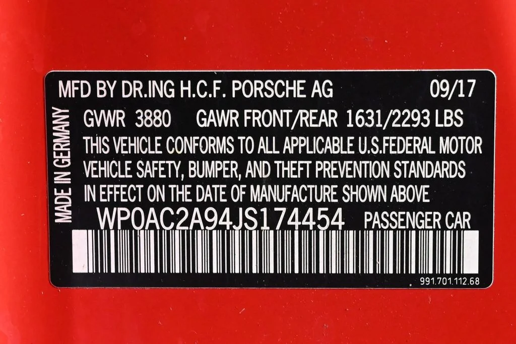 Used 2018 Guards Red Porsche GT3 image 30