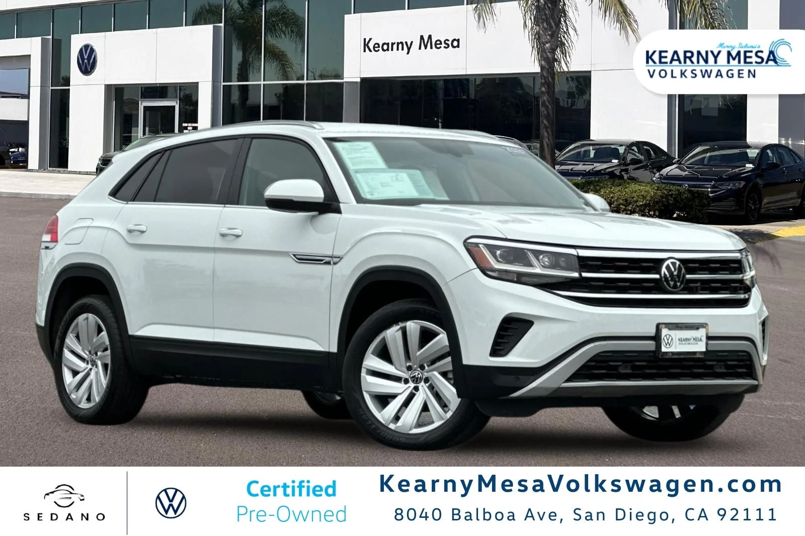 Certified Used 2023 White Volkswagen 2.0T SE w/Technology image 1