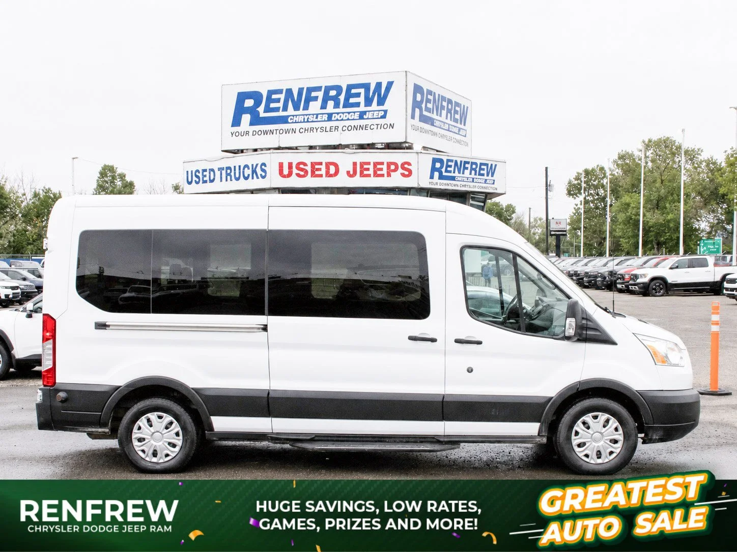 Used 2019 White Ford XLT* | 3.5L EcoBoost V6 | Rear A/C | Backup Camera | Rain-Sensing Wipers | image 1