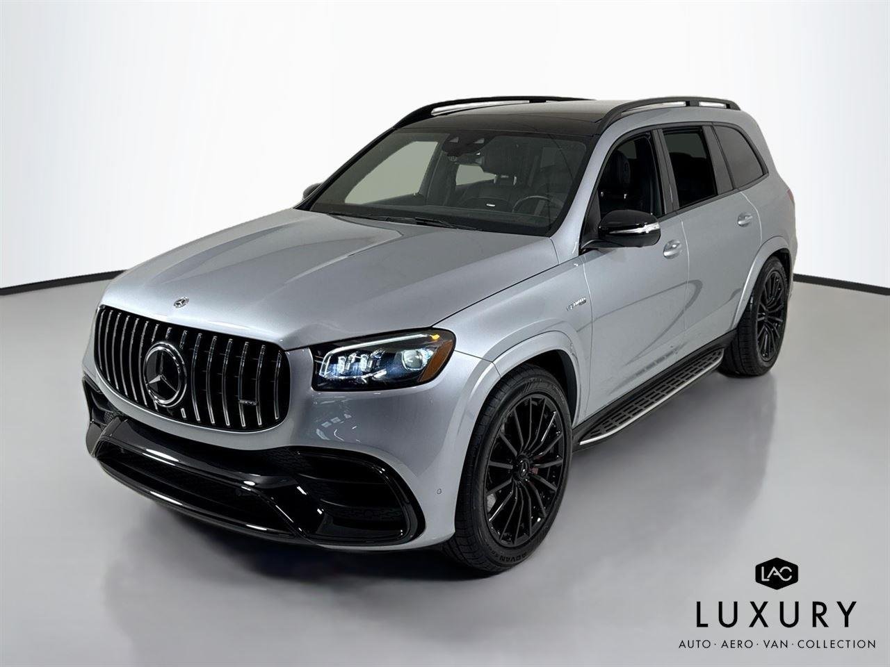 Used 2023 Cirrus Silver Metallic Mercedes-Benz AMG® GLS 63 | AMG® Performance Steering Wheel | Heated/Cooled Seats image 4