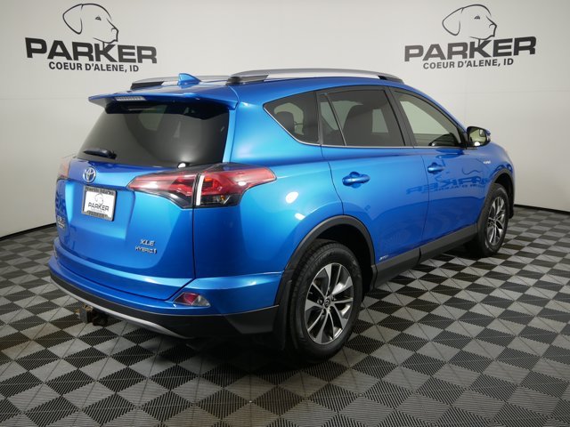 Used 2018 Electric Storm Blue Toyota Hybrid XLE image 5