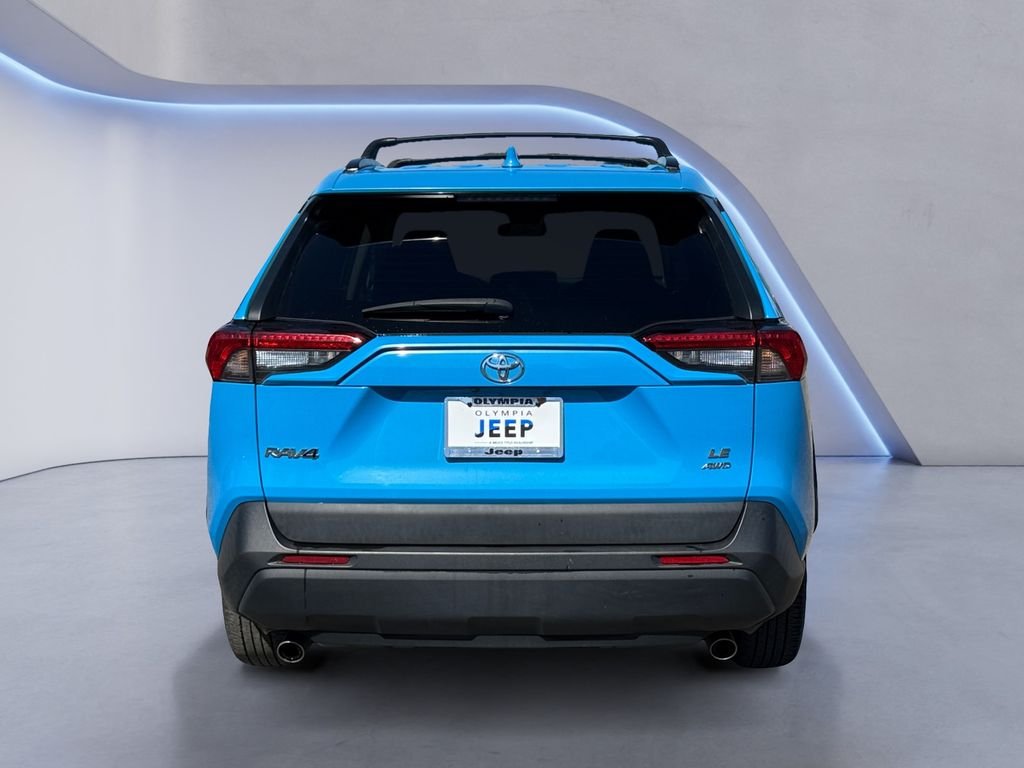 Used 2021 Blue Toyota LE image 5