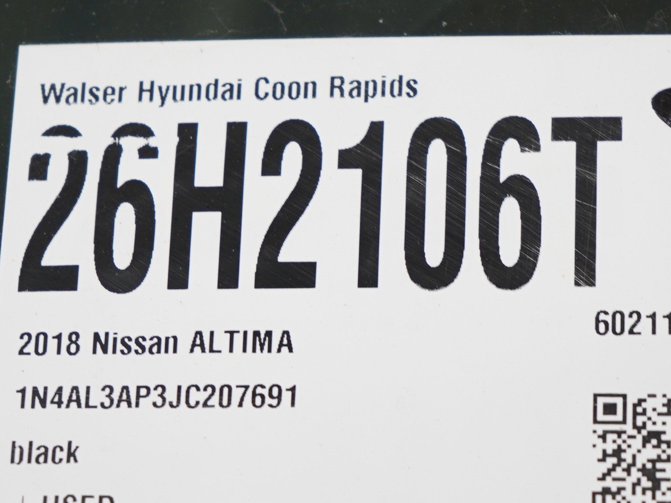 Used 2018 Super Black Clearcoat Nissan 2.5 SL Sedan image 26