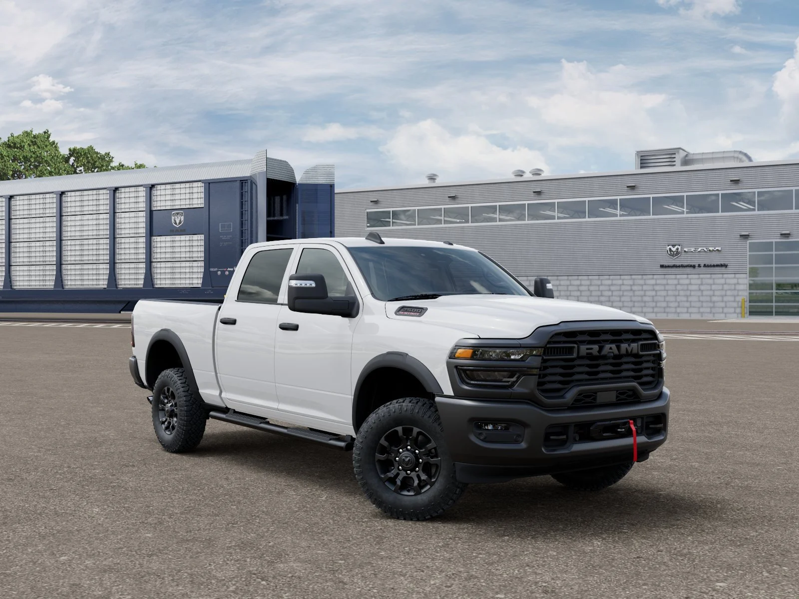 New 2026 Bright White Clear-Coat Exterior Paint RAM Tradesman image 3