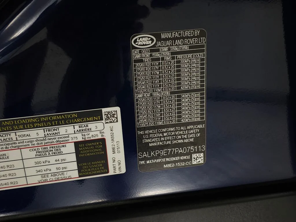 Certified Used 2023 Portofino Blue Metallic Land Rover SE image 42