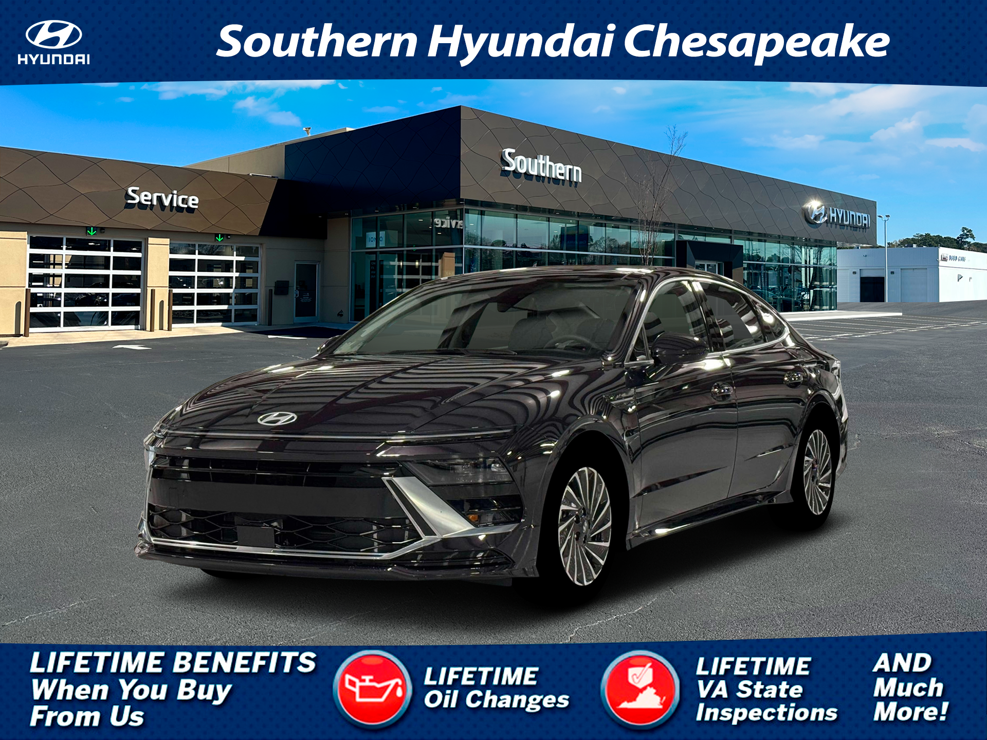 New 2026 Blue Hyundai SEL image 1