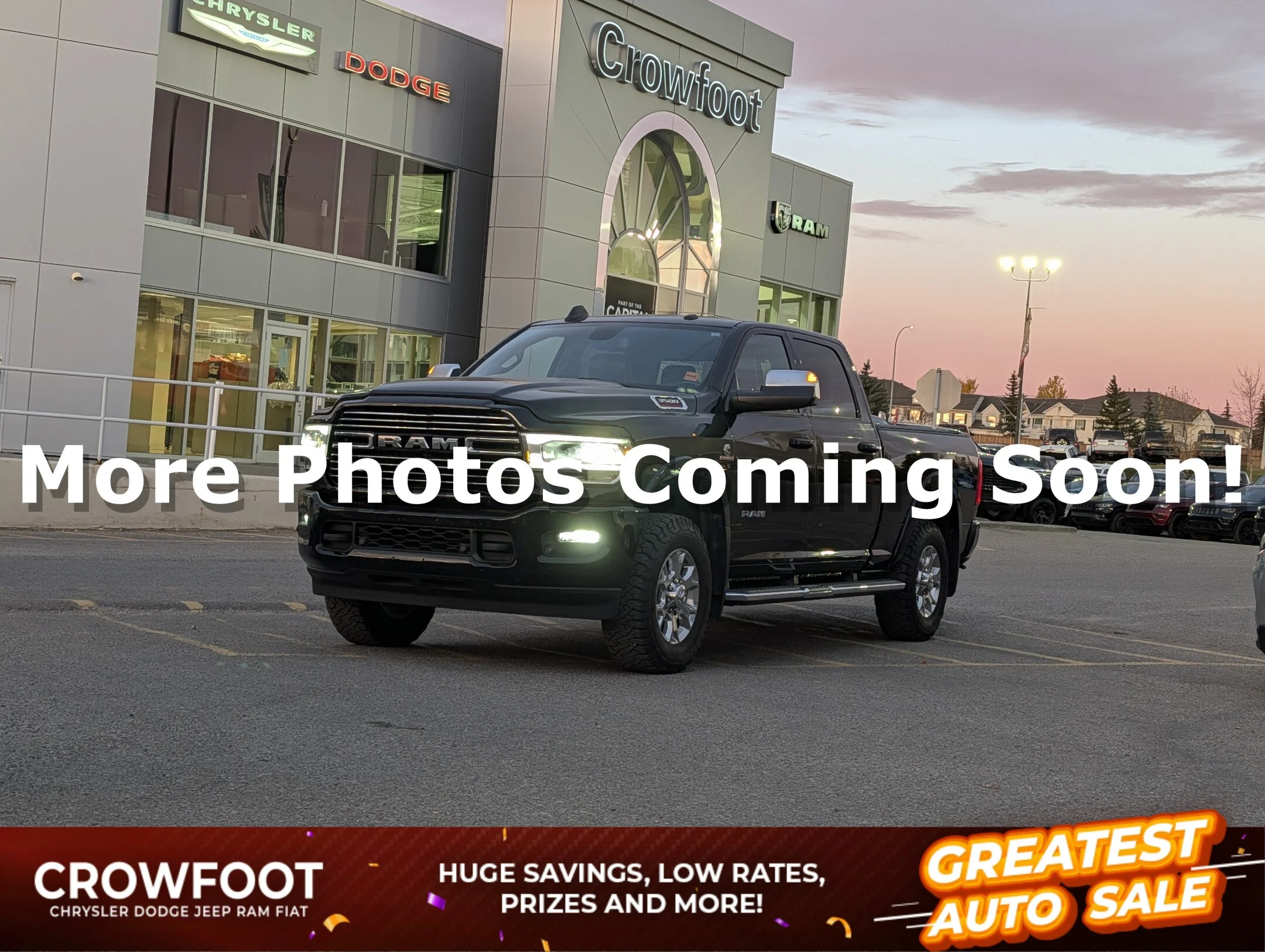 Used 2022 Black RAM Laramie - HO Cummins - AISN Trans - Sunroof - - Laramie 4x4 Crew Cab 64 Box image 1