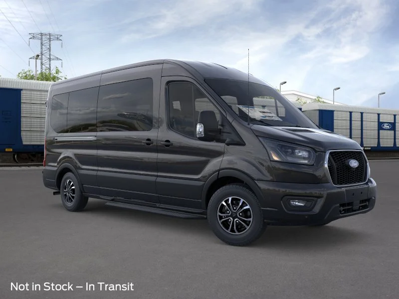 New 2026 Agate Black Metallic Ford Passenger Van XLT image 7