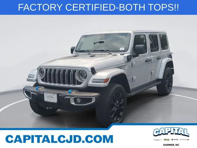 Used 2024 Silver Jeep Sahara 4xe image 1