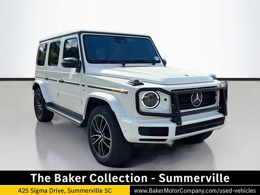 Used 2021 designo Diamond White Metallic Mercedes-Benz G 550 image 1