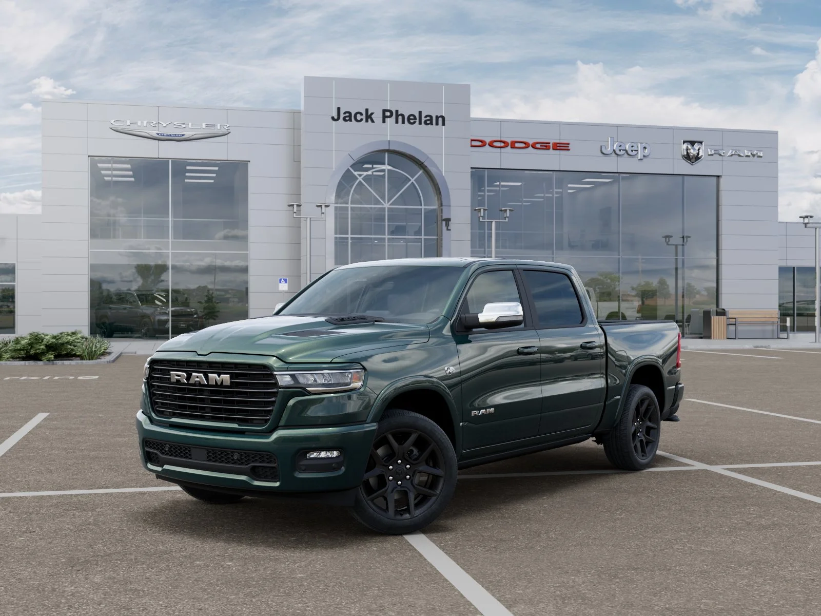 New 2026 Serrano-Green Metallic Exterior Paint RAM Laramie image 27